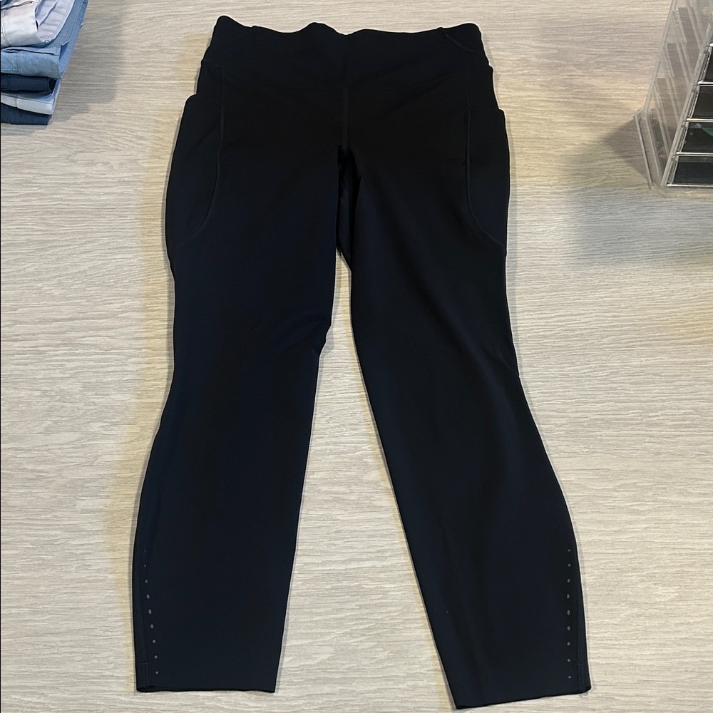 lululemon athletica Black Fast and Free High-Rise 25" Leggings size 6